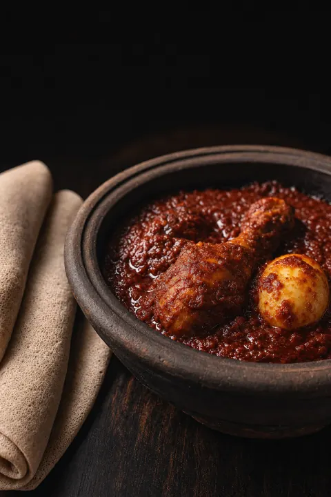 Doro wot with egg