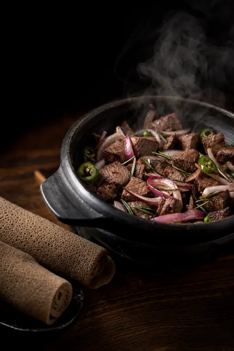 Tibs with injera